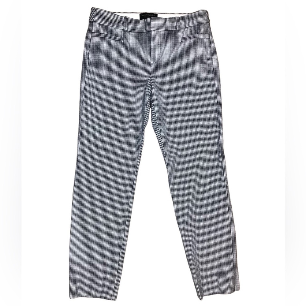 SOLD Banana Republic “Sloane” Houndstooth Ankle Pants in Blue/Black/White Size 2 - Picture 3 of 9